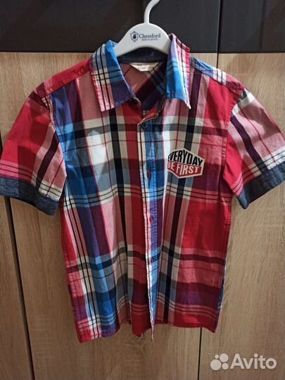 Рубашка с коротким рукавом 140см