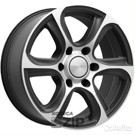 Скад Скала 7.5x17 6*139.7 ET30 DIA106.1 Алмаз бар