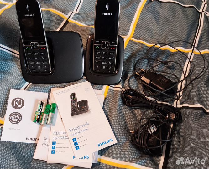 Беспроводной телефон philips CD4912B