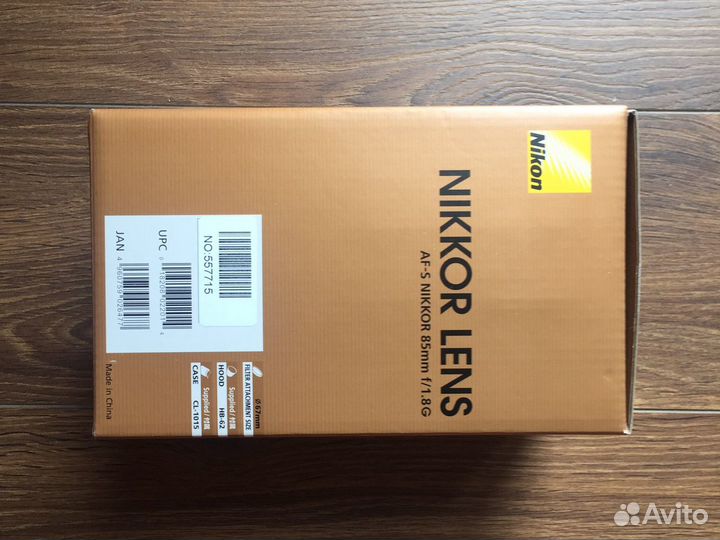 Nikon 85mm f/1.8G AF-S Nikkor Новый-Гарантия