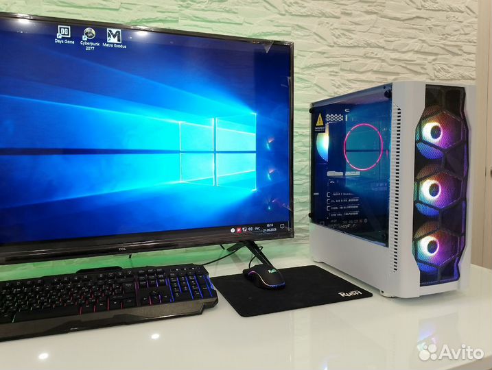 Игровой PC: intel E5 2650v4, 12 ядер, RX 580 8гб