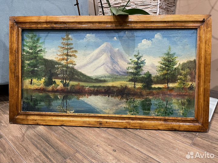 Картина 90см до 50см, рисованная