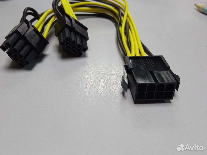 Переходник/разветвитель питания 2*8(2*6) pin - 8(6