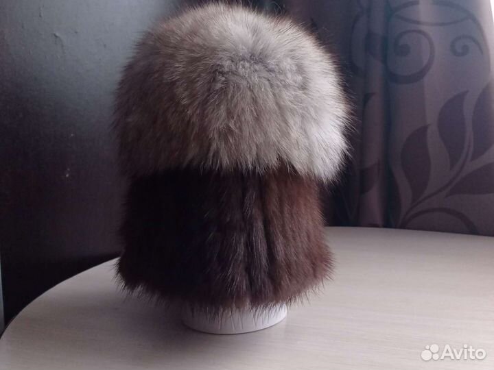 Шапка норковая женская
