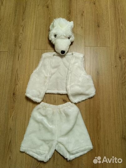 Костюм белого медведя детский