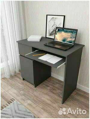 Стол Мори мс-1 левый, графит 90*50*77