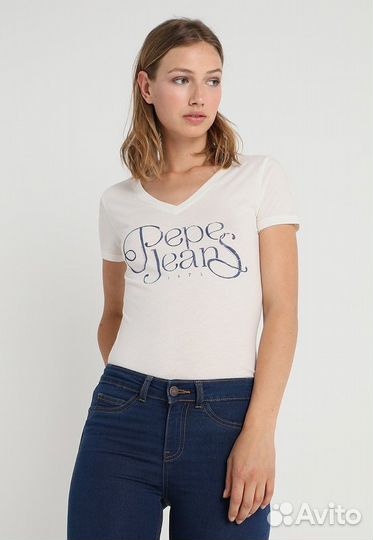 Новая футболка Pepe Jeans белая S