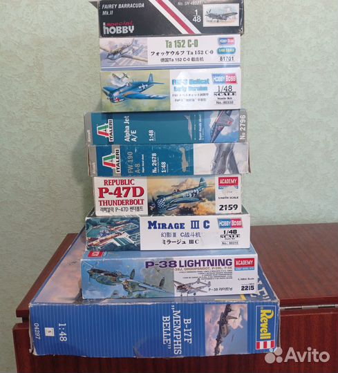 Сборные модели самолетов 1/48 в ассортименте