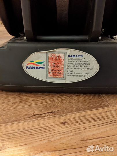 Детское автокресло Ramatti до 18кг