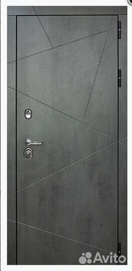 Входная дверь Волга - Бункер Стоун Серый камень/ б