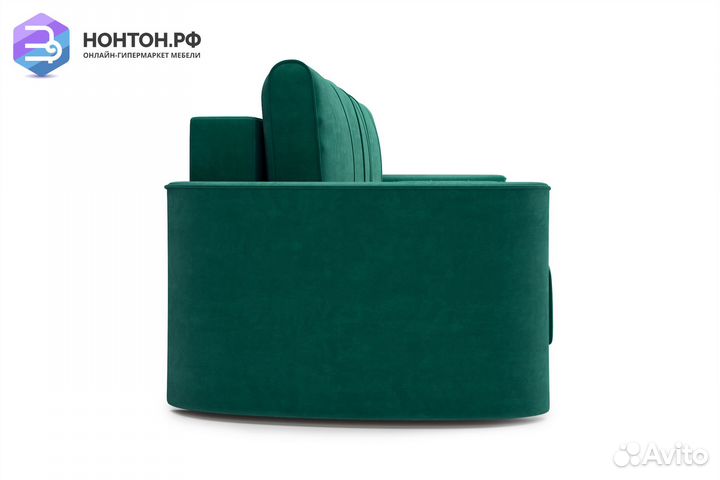 Диван еврокнижка Колибри 3-х местный изумрудный