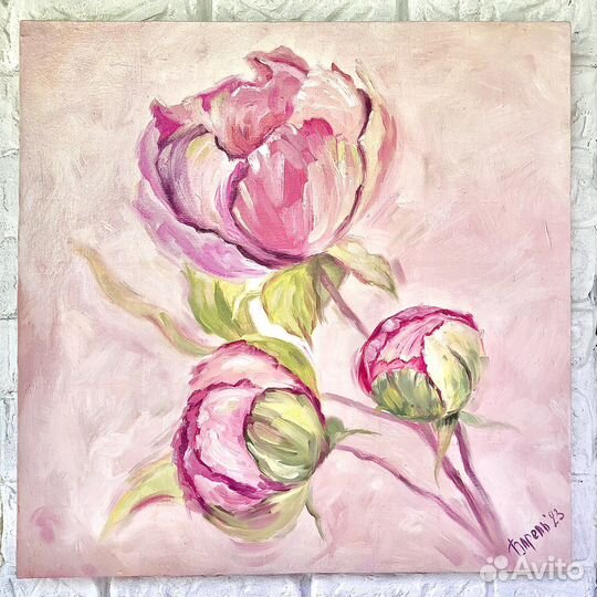 Интерьерная картина Нежные пионы