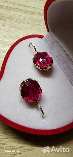 Золотые серьги СССР 583