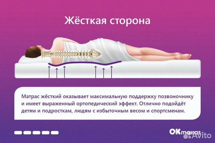 Матрас ортопедический 150х190 см