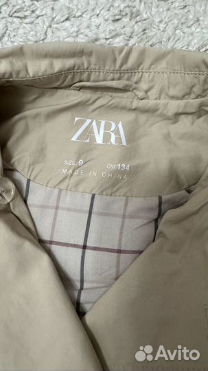 Плащ тренч zara 134 146