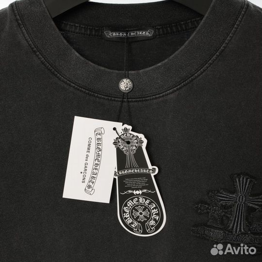 Футболка черная Chromе Hearts