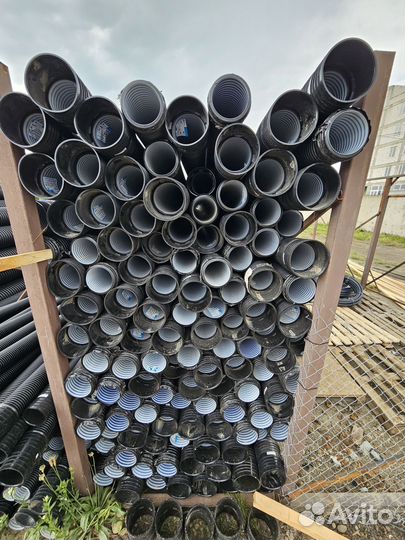 Трубы гофрированные канализационные пэ 160 мм