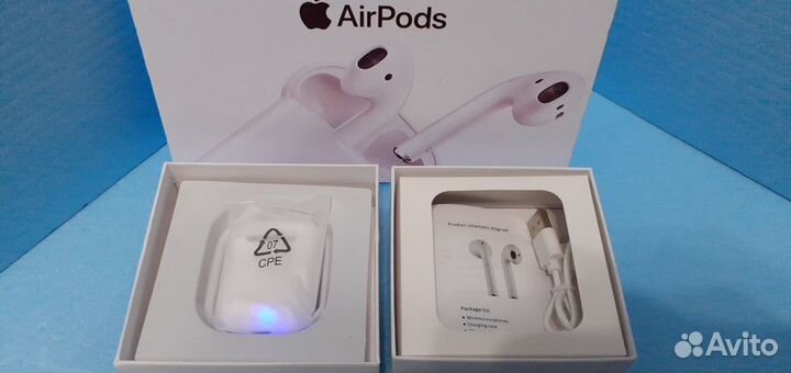 Airpods i19XS TWS беспроводные наушники, сенсор