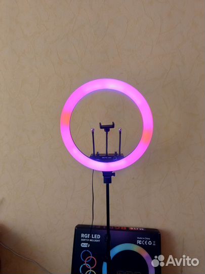 Кольцевая лампа RGB(цветная) 45 см