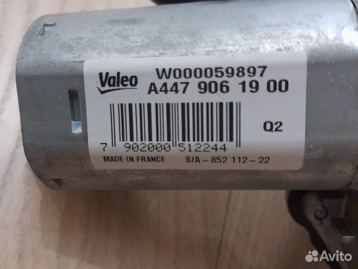 Mercedes v class 447 мотор стеклоочистителя задн