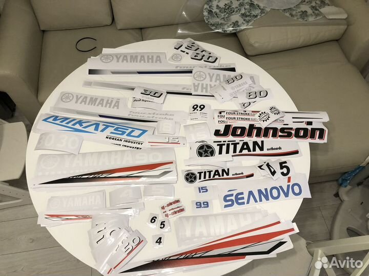 Наклейки для лодочного мотора