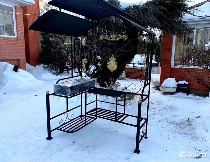 Мангал с печью