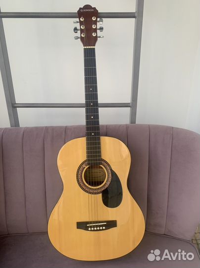 Акустическая гитара o'jonson, с чехлом