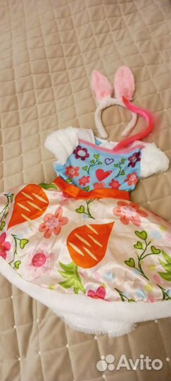 Новогодний костюм для девочки зайки