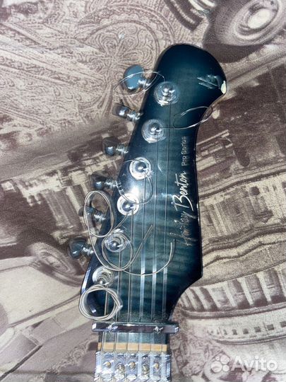 Гитара Harley Benton Fusion ii HH Blue