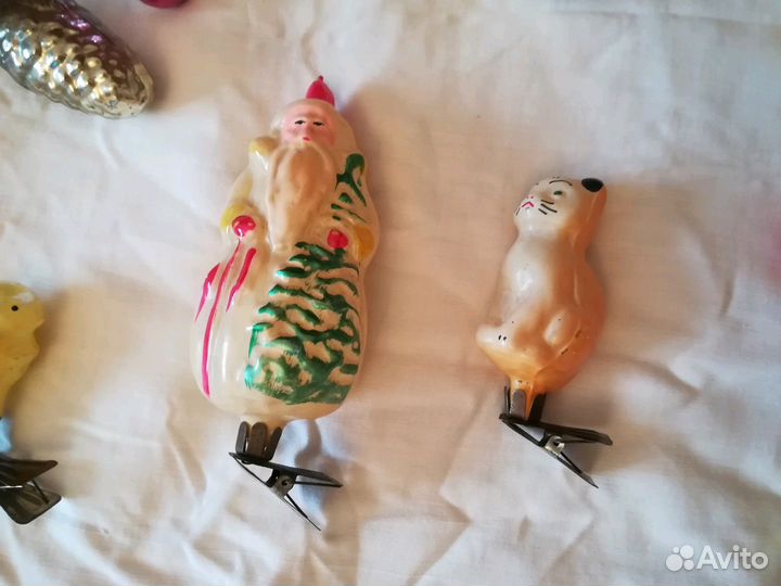 Елочные стеклянные игрушки СССР