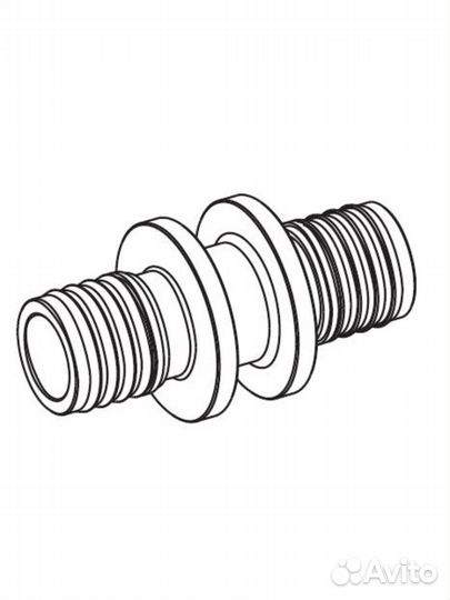 Tece 766504. Соединение труба-труба редукционное, 25х16, латунь