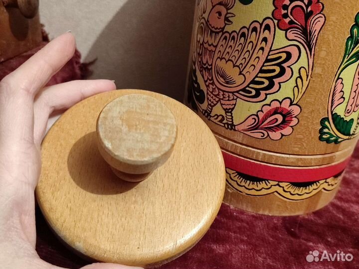 Бочонок, банка из дерева, СССР, Новый