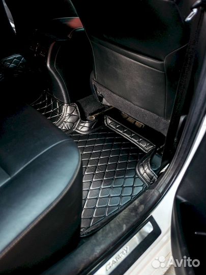 3D коврики из экокожи Toyota Camry