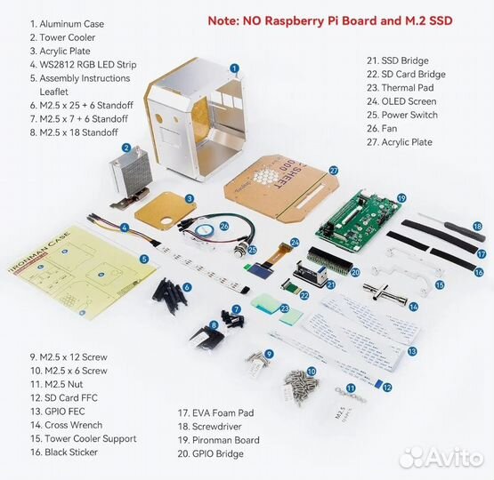 Корпус для Raspberry pi 4, дисплей