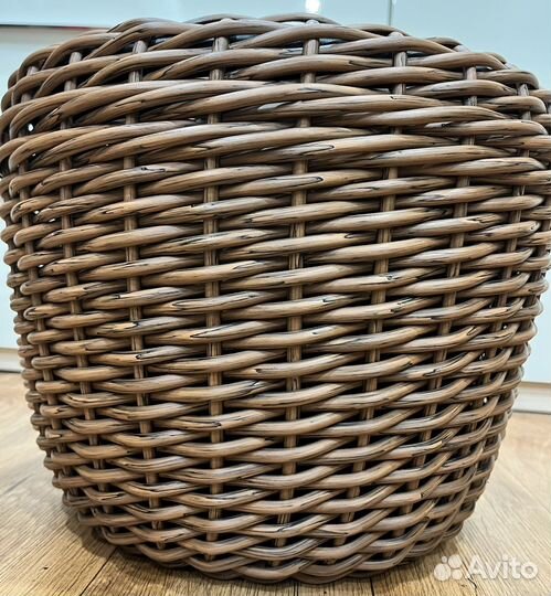 Кашпо из ротанга для цветов 12л