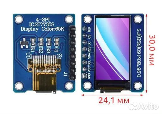 Жк-модули TFT-дисплей 0.96,1.3,1.77,2.0 дюймов