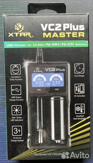 Зарядное устройство для аккумуляторов ааа,аа,18650