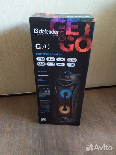 Портативная колонка defender G70, bbk BTA608