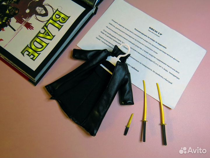Marvel legends Blade (Плащ 1/12 кожзам)
