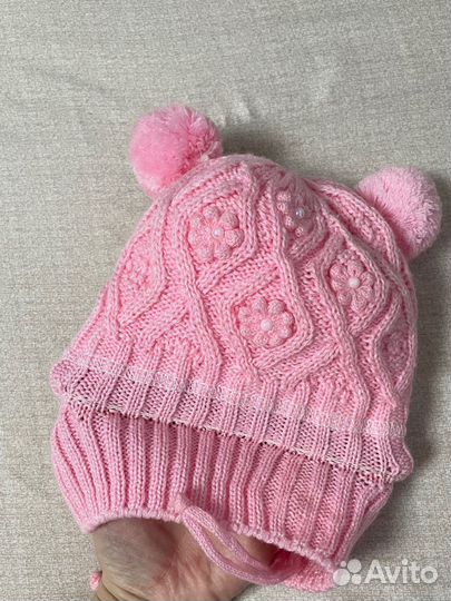 Шапка зимняя для новорожденных