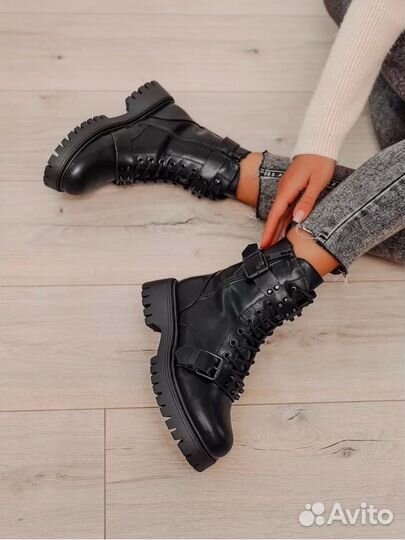 Ботинки натуральная кожа зима