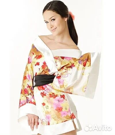 Халат женский шелковый халат кимоно
