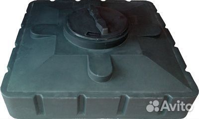 Бак для душа 120 (черный) (950х950х305)