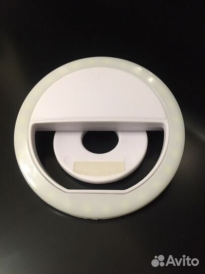 Кольцевая селфи лампа со встроенным аккумулятором