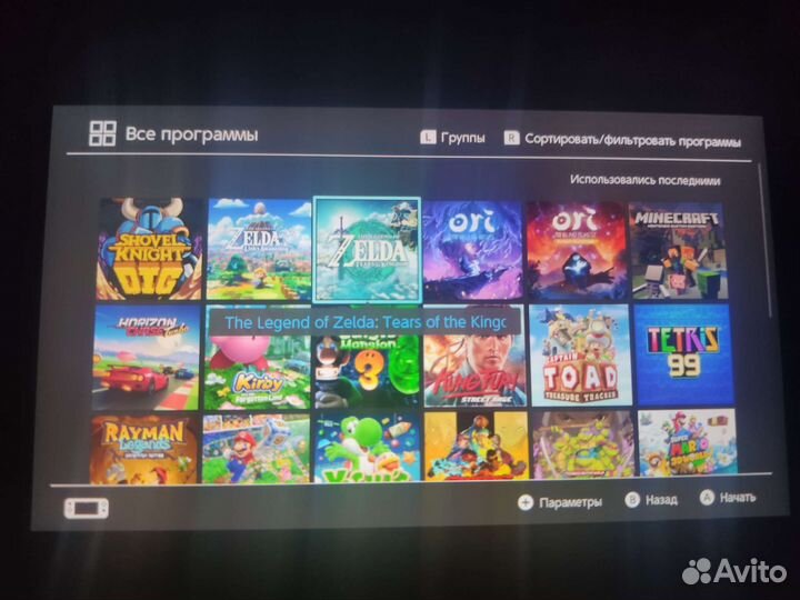 Nintendo switch v2 чип 128 Gb + 30 игр