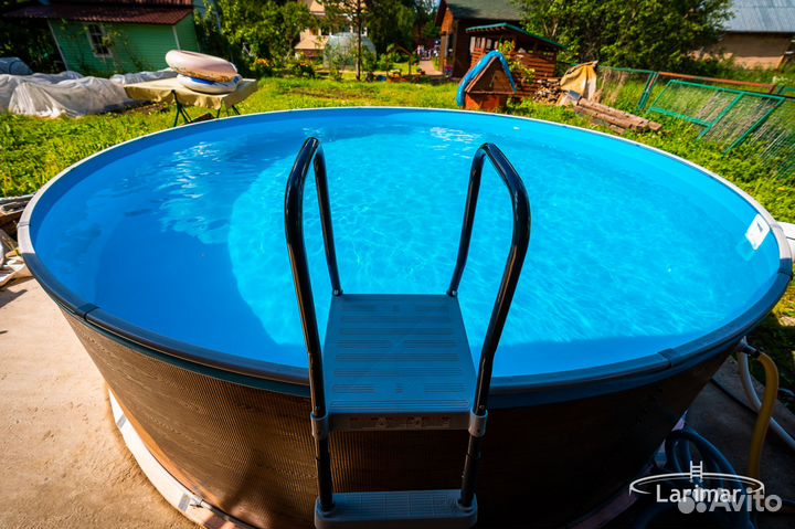 Морозоустойчивый каркасный бассейн с завода