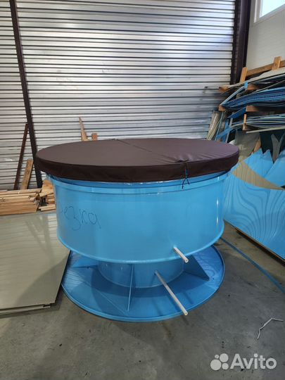 Купель из полипропилена с прямой спинкой