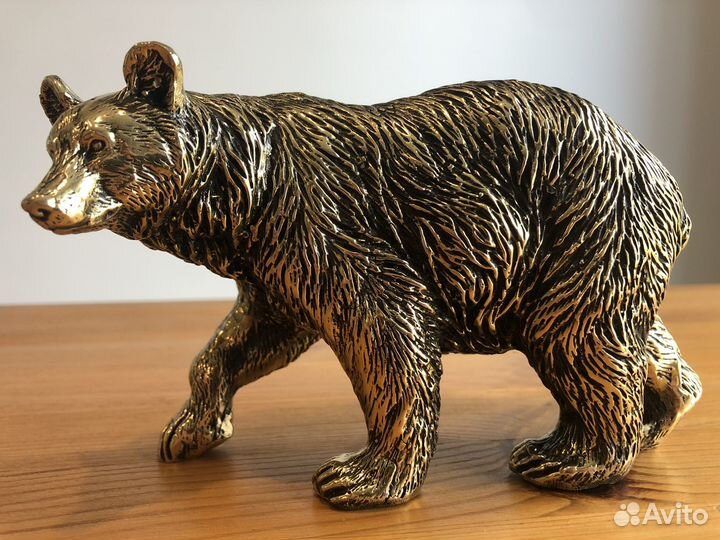Медведь большой. Бронза. Фигурка. Статуэтка