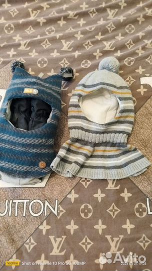 Шапка шлем и краги