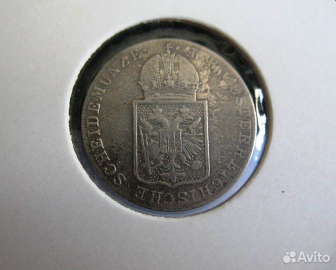 Монета 6 Крейцеров 1849 года